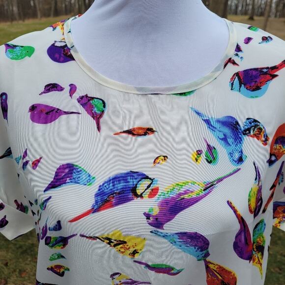 Liva Girl "For the Birds" Top size XL - Picture 3 of 13